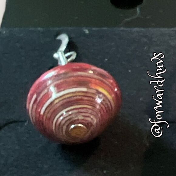 NWOT Handmade Red Mixed Colored Rolled Paper Bead Earrings - Picture 6 of 8